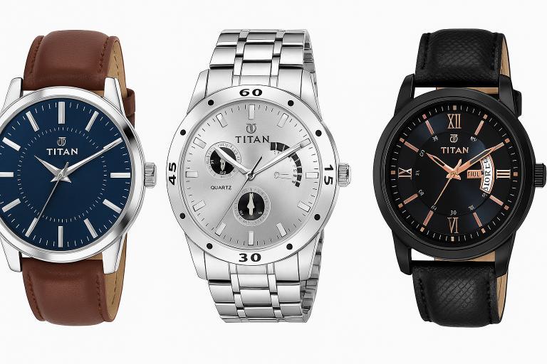 Pack of 3 - Analog Brown- Black - Silver Dial Men's Watch